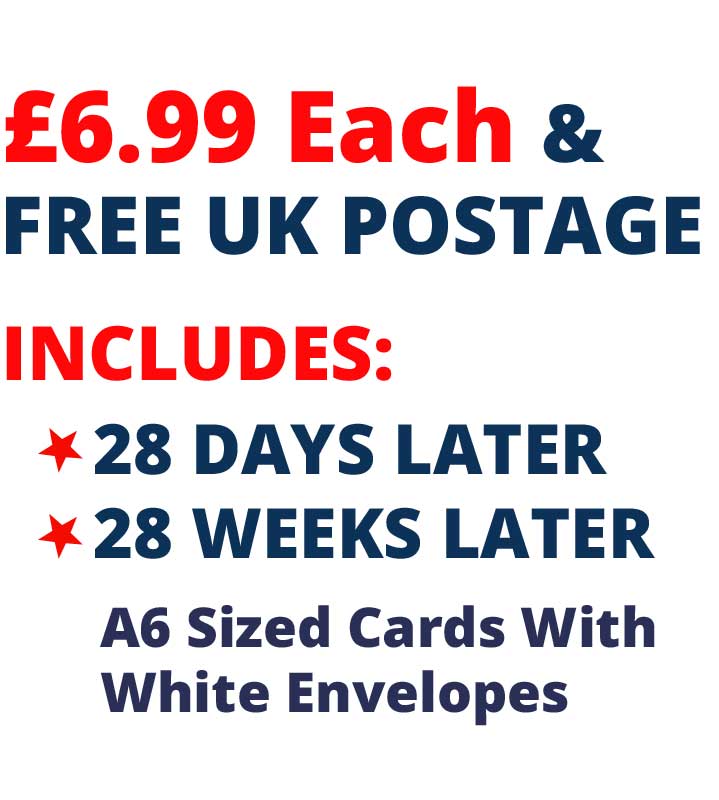 Infected London 2 Card Set £6.99 Includes 28 Days Later And 28 Weeks Later Cards